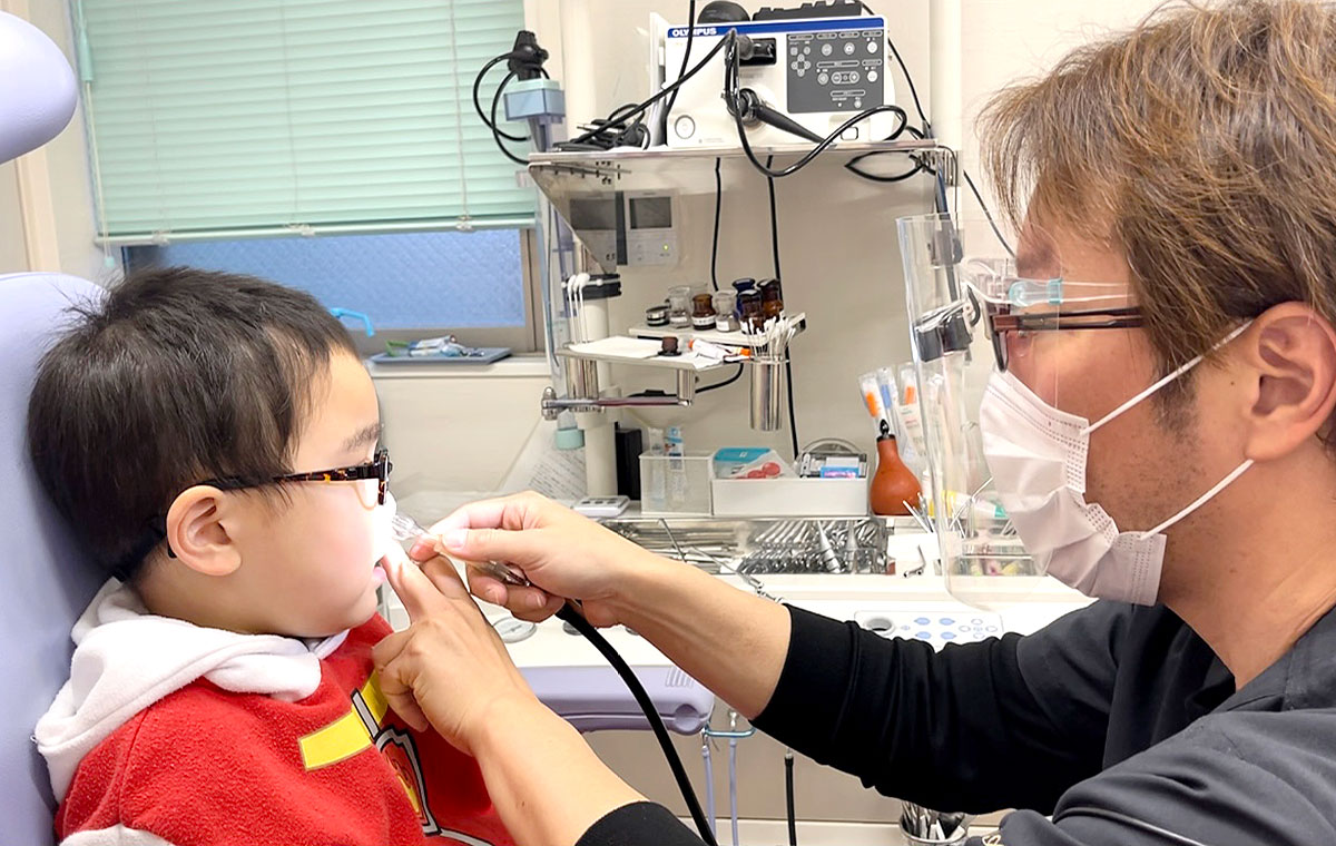 小さなお子様も安心の明るくて清潔なクリニック